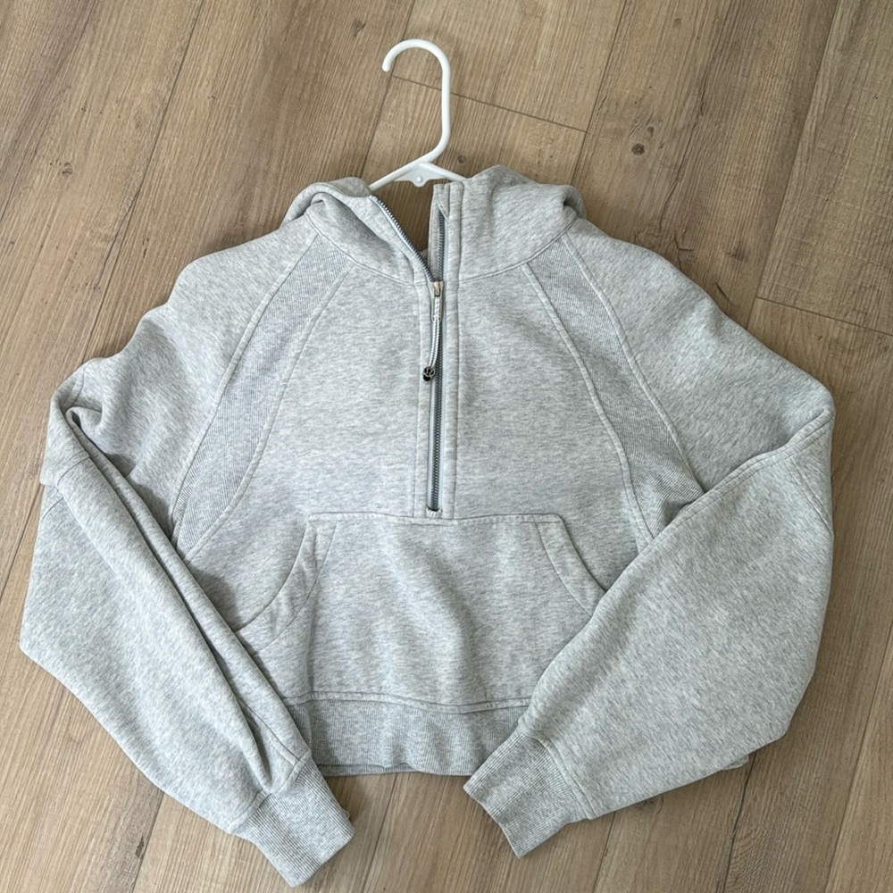 Lululemon Scuba Half-zip Hoodie - Heather Grey